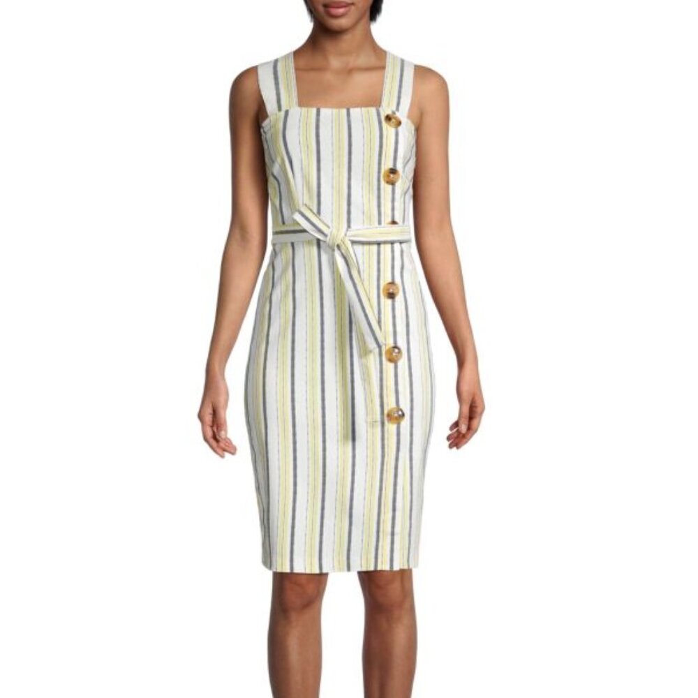 NWT Tommy Hilfiger Striped & Button Dress